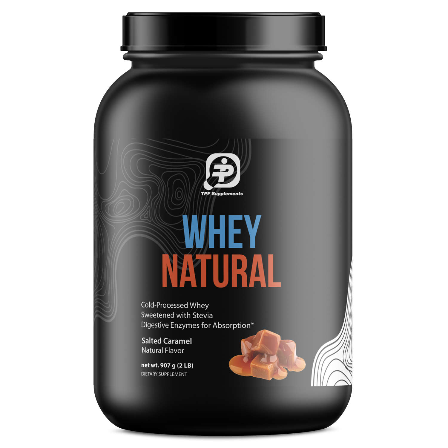 2lb Whey Natural Salted Caramel – 28 servings